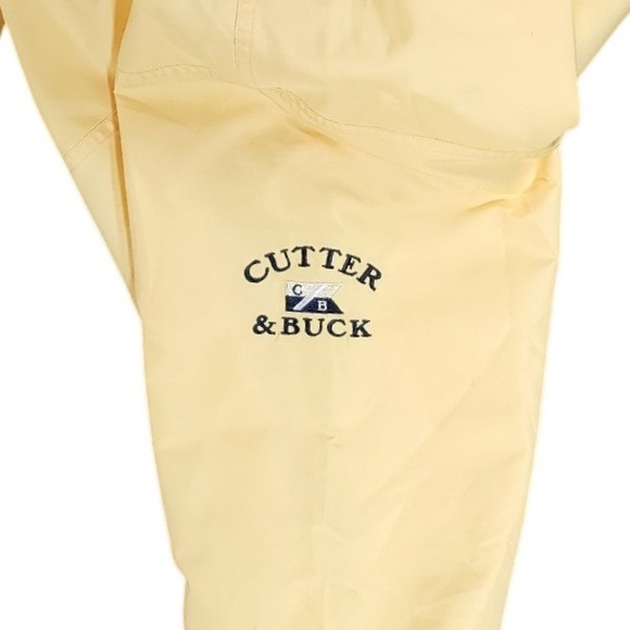 Cutter Buck Womens Yellow Windbreaker Pullover Golf Jacket Quarter Zip Size L - Picture 3 of 6